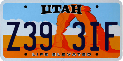 UT license plate Z393IF