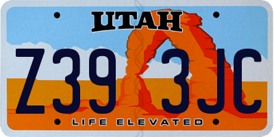 UT license plate Z393JC