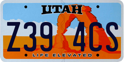 UT license plate Z394CS