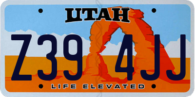 UT license plate Z394JJ
