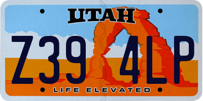 UT license plate Z394LP