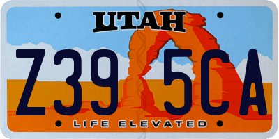UT license plate Z395CA
