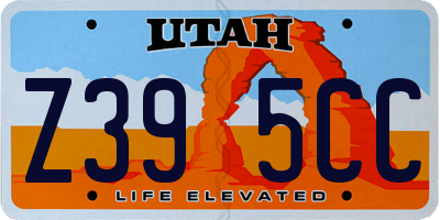 UT license plate Z395CC