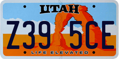 UT license plate Z395CE