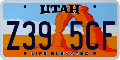UT license plate Z395CF