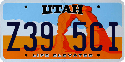 UT license plate Z395CI