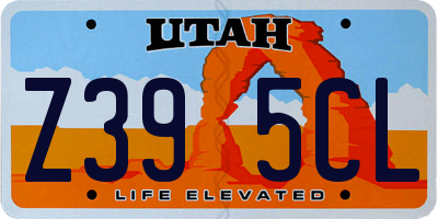 UT license plate Z395CL