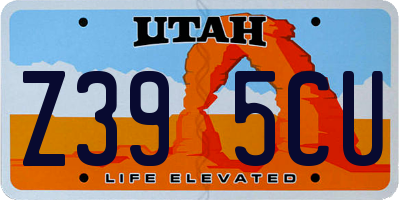 UT license plate Z395CU