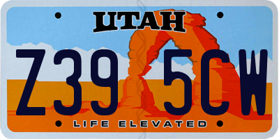 UT license plate Z395CW