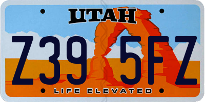 UT license plate Z395FZ