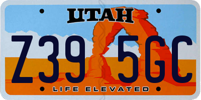 UT license plate Z395GC