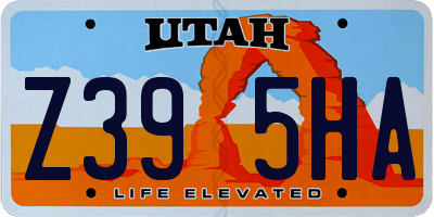 UT license plate Z395HA