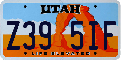 UT license plate Z395IF