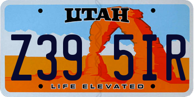UT license plate Z395IR