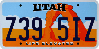 UT license plate Z395IZ