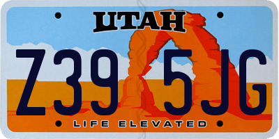 UT license plate Z395JG