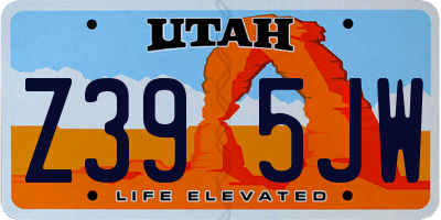 UT license plate Z395JW