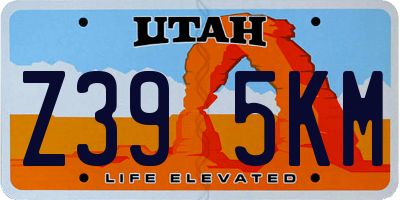UT license plate Z395KM