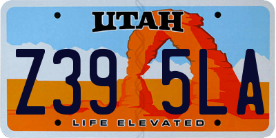 UT license plate Z395LA