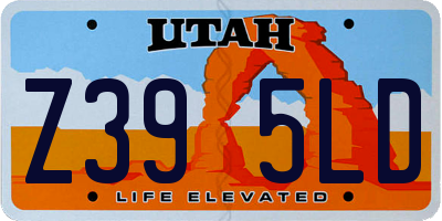 UT license plate Z395LD