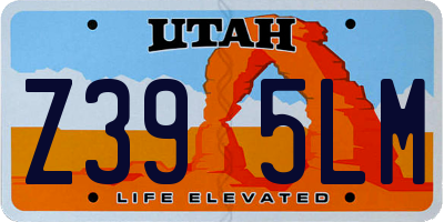 UT license plate Z395LM