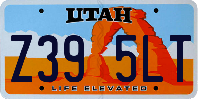 UT license plate Z395LT