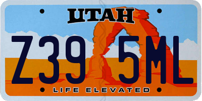 UT license plate Z395ML