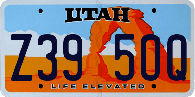 UT license plate Z395OQ