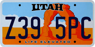 UT license plate Z395PC