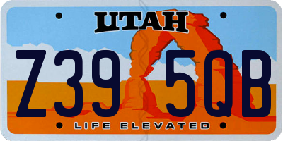UT license plate Z395QB