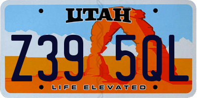 UT license plate Z395QL