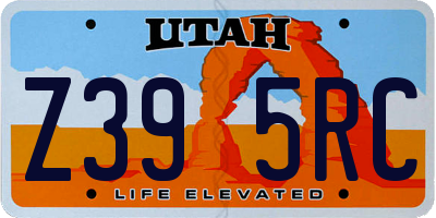 UT license plate Z395RC