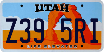 UT license plate Z395RI
