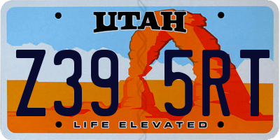 UT license plate Z395RT