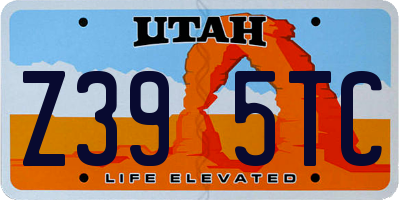 UT license plate Z395TC