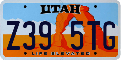 UT license plate Z395TG