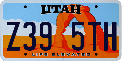 UT license plate Z395TH