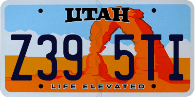 UT license plate Z395TI