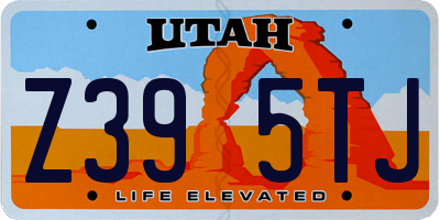 UT license plate Z395TJ