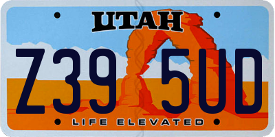UT license plate Z395UD