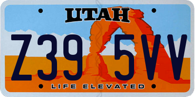 UT license plate Z395VV