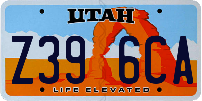 UT license plate Z396CA