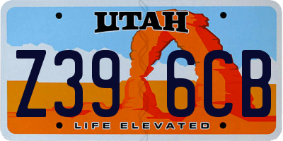 UT license plate Z396CB