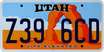 UT license plate Z396CD