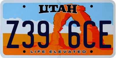 UT license plate Z396CE