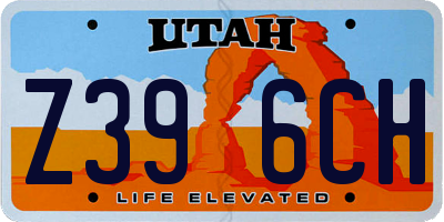 UT license plate Z396CH