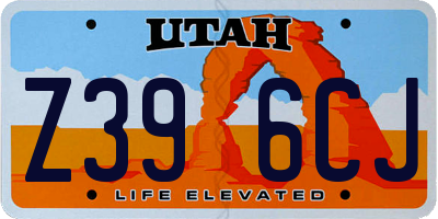 UT license plate Z396CJ
