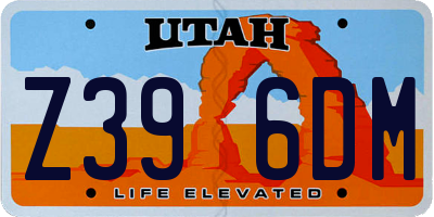 UT license plate Z396DM