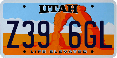 UT license plate Z396GL