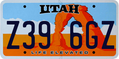 UT license plate Z396GZ